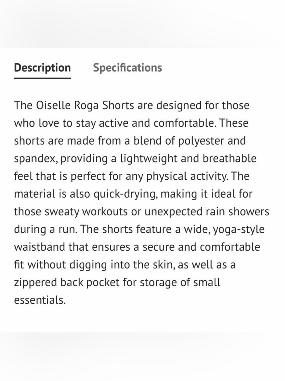 Oiselle Floral Running Shorts Women’s Size 8 Zippered Pocket Lined Shorts New - Picture 8 of 9